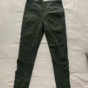 Athleta Legging with Mesh Detail-Olive